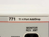 Kentrox 771 T1 4 Port Add/Drop model designation label on front panel