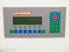 Lanco LTX08 operator control panel — LCD display, function keys F1–F6, navigation keys, and numeric keypad with LANCO logo