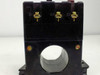 Fuji Electric BRR21N-01S Earth Leakage Relay – close-up of top terminal block showing screw terminals 21, 24, and 22 with through-hole aperture below