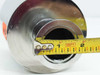 Metra Inc 1010-026 vacuum filter – tape measure across KF40 flange opening showing approximately 2-inch inner diameter