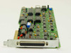 Everex EV-830 8-bit ISA tape controller card – angled view showing 50-pin D-sub bracket connector and component height