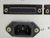 Varian VJW1454C rear panel close-up – DB25-style multi-pin connector and IEC AC power inlet (J1)
