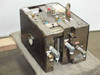 Meiki MDMI injection mold tool side view showing large circular through-hole, water cooling lines, and Meiki label