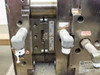 Meiki MDMI mold tool front face showing CL Side and INJ Side labels, ejector rods, Cutter In label, and Meiki label