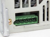 Mitsubishi MR-J2-40B-A10 — closeup of green 5-position control signal terminal connector on side