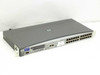 HP ProCurve Switch 2524 J4813A – front panel angled view showing 24 RJ-45 ports and status LEDs