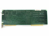 AST Research 202380 386 SX board – solder-side (bottom) view showing trace layout, ISA edge connector fingers, and bracket