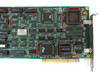 AST Research 202380 board – close-up of Intel 386 SX processor chip and Surrey oscillator with additional logic ICs