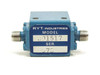 RYT Industries 201517 RF microwave isolator – front-facing view with model label and two SMA connectors on left and right sides