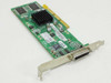 ATI Rage 128 Ultra 16MB AGP video card front view showing DVI output connector and passive heatsink