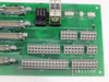 FSI AN290158-400 board detail – corner section showing RS232, ALARM, IND LIGHT, relay, and terminal block connections