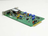 GasTech 24-0142 Input Module — rear three-quarter view showing PCB underside, transformer, DIP ICs, trim pots, and gold-finger card edge connector