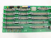 FSI 290157-200 PCB board top surface closeup showing labeled connectors: TO SOL I/FACE, TO HANDLER I/FACE, TO ELEC CONSOLE, and ribbon cable headers