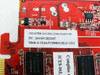 VisionTek 2400PCIEDMT label closeup — shows model 2400PRO 256M DMS PCIE, PN 2400PCIEDMT, Made in China, PCB#R61BLD-ND2
