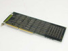 Zenith Z-415-B memory expansion board — bottom (solder) side showing unpopulated SIMM socket holes and edge connector