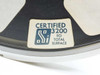 Close-up of SSi Certified 3200 FCI Total Surface certification label on Syncron tape reel