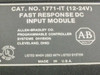 Allen Bradley 1771-IT Allen-Bradley 12-24V Fast Response DC Input Module