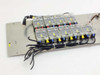 Crydom H12WD4850-5727 zero cross solid state relay bank — close-up of relay array on stainless heatsink with color-coded wiring