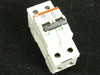 ABB S282-K20W 2-pole 20A DIN rail circuit breaker – front view showing toggle handle and green status indicators
