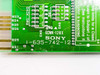 Close-up of Sony CDB-242 PCB rear label — clearly shows Sony logo, part number 1-635-742-12, GCMK-128X, DIP switches SW2 and SW3, and DACK/DRQ header pins