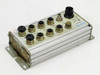 Festo CP-A08-M12-5POL output module – rear/side view showing M12 output ports and aluminum housing with surface corrosion on left end
