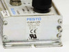 Festo CP-A08-M12-5POL label detail showing part number 175640, M407, secondary PN 382348/5547, HW 08.98, SW 01.12.95, CE and UL markings