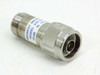 Midwest Microwave 219-20-006 20dB 14-14.5 GHz RF attenuator – angled view showing N-male end and label