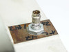 Balluff BES 516 proximity sensor mounted on TC47 servo module housing — close-up view with surface corrosion visible