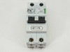 Eaton Moeller FAZN C10 circuit breaker – front face view showing FAZN C10 label, dual OFF toggles, and terminal openings