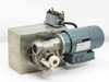 Taktomat IP 80 E parallel shaft indexing drive with Georgii Kobold KOD 446-1A motor — front-right three-quarter view showing input shaft, cam housing, and motor