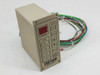 Croyden Series 960-2 Rinse Controller front panel view showing Cycles display, Status LEDs, and keypad buttons with wiring harness attached