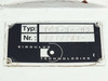 Singulus TC3-5--03 – close-up of type plate reading Typ TC3-5--03, Nr 1015281, Singulus Technologies logo