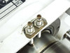 Singulus TC3-5--03 – close-up of two SMA-style coaxial connectors mounted on top of the aluminum housing