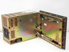 Allen-Bradley 6180-DHKEFGBZFCZ unit open with front bezel panel swung away from main chassis exposing internal components and ribbon cables