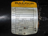 Baldor motor nameplate showing CAT 84Z04400, SPEC 35S338-0496G1, 1HP, 115/230V, 12/6A, 3450 RPM, Frame 56C, 60Hz, Phase 1