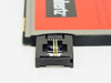 Megahertz XJ2288 PCMCIA modem XJack retractable RJ-11 connector extended — close-up detail