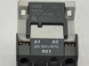 ABB RV5/50 coil module close-up — label showing 24-50V rating, UL listing, and compatible contactor series A9 to A110