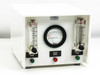 Ray Products RPC-DPC Dual Purge Control System front panel showing low flow and high flow Dwyer rotameters and center pressure gauge in inches W.C.
