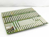 Netstal PAN 110.240.9850D Komplett I/O backplane system board – top side front view showing rows of white multi-pin connectors
