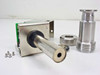 Okano Works PSG-18 Vacuum Pressure Sensor side view — sensor tube with PCB assembly and stainless threaded collar shown partially assembled