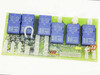 Netstal SIK 110.240.9650.a relay board alternate front view showing full relay array and connector layout with indicator LEDs