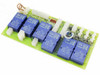 Netstal SIK 110.240.9650.a relay control PCB front view showing 8 blue NAIS relays and white multi-pin header connectors