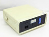 Omega DP25-TC Monogram ETD198 temperature controller – rear panel view showing IEC power inlet, blue terminal block, and Omega Engineering label