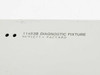 HP 11453B label close-up — engraved text reads '11453B DIAGNOSTIC FIXTURE / HEWLETT • PACKARD'