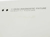 HP 11353A label close-up — engraved text reads '11353A DIAGNOSTIC FIXTURE / HEWLETT • PACKARD'