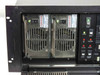 DiviCom NMS-RM-NM front panel detail showing dual Sunpower hot-swap power supplies and control panel with POWER, RESET, OVERTEMP, PS ALM, FAN FAIL indicators
