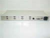 LAN Access LANAserver/8e rear panel showing 8 DB9 serial ports, DB15 LAN connector, console port, and IEC AC power inlet