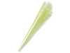 Fisherbrand SureOne pipette tip — close-up side view showing graduated markings along yellow tip body