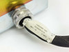 Cable harness tag showing part numbers 1101888-100, 523260-1-2, Rev.-A, 2-MFG with military circular connector
