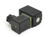 Burkert 0212 A 3.0 NBR solenoid valve – top and rear three-quarter view showing coil housing, green seal ring, and MS connector